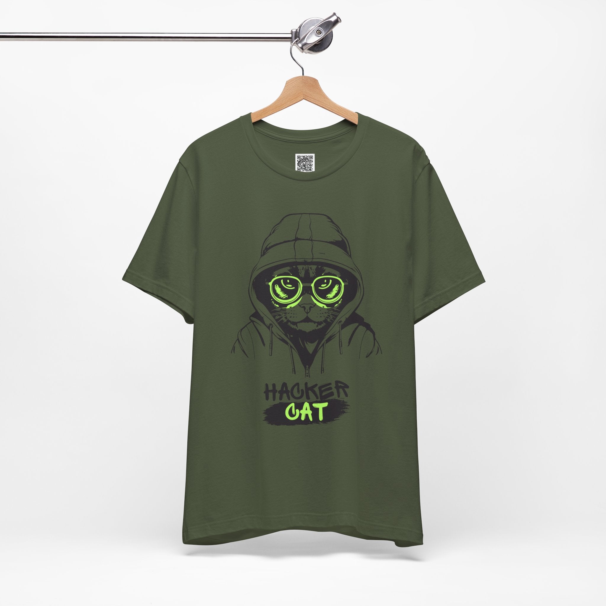 Hacker Cat T-Shirt – Cyber Cool Meets Feline Attitude