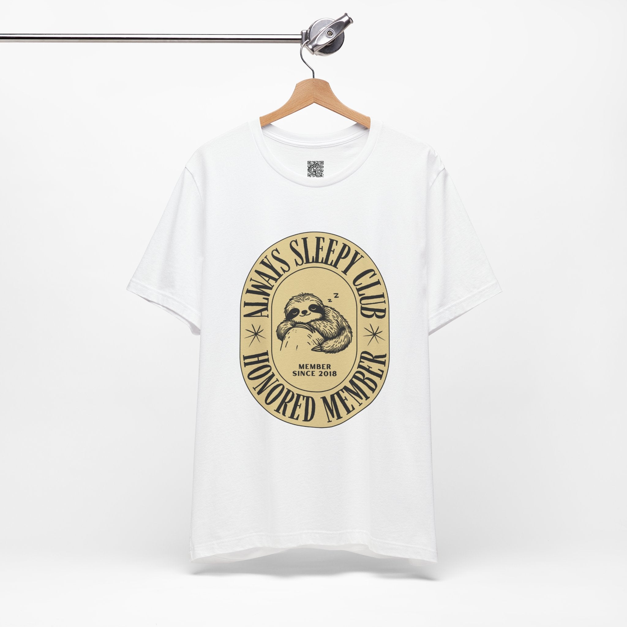 Always Sleepy Club Sloth T-Shirt – Funny Nap Lover Tee for Chill Days & Slow Living Vibes