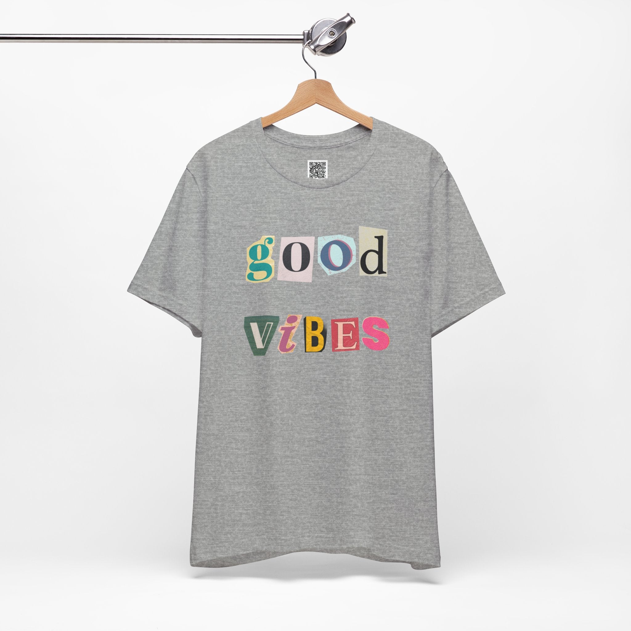Good Vibes T-Shirt – Retro Collage Style Positive Energy Tee for Everyday Uplift
