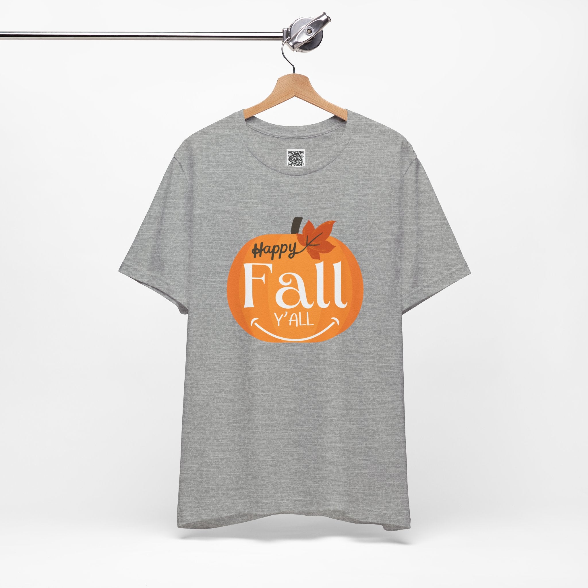 Happy Fall Y’all T-Shirt – Cute Pumpkin Graphic Tee for Autumn Season