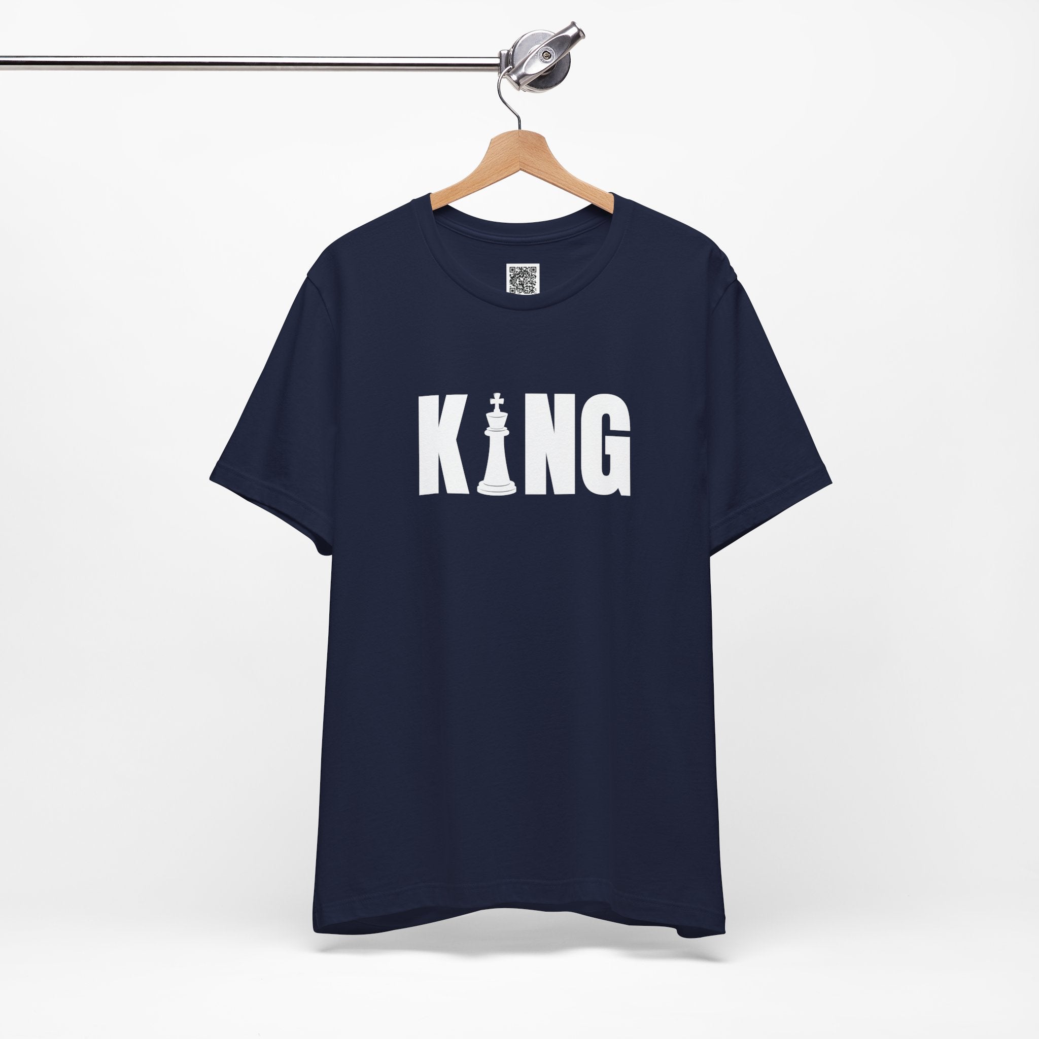 KING Chess Piece T-Shirt – Bold Minimalist Graphic for Chess Lovers & Power Players