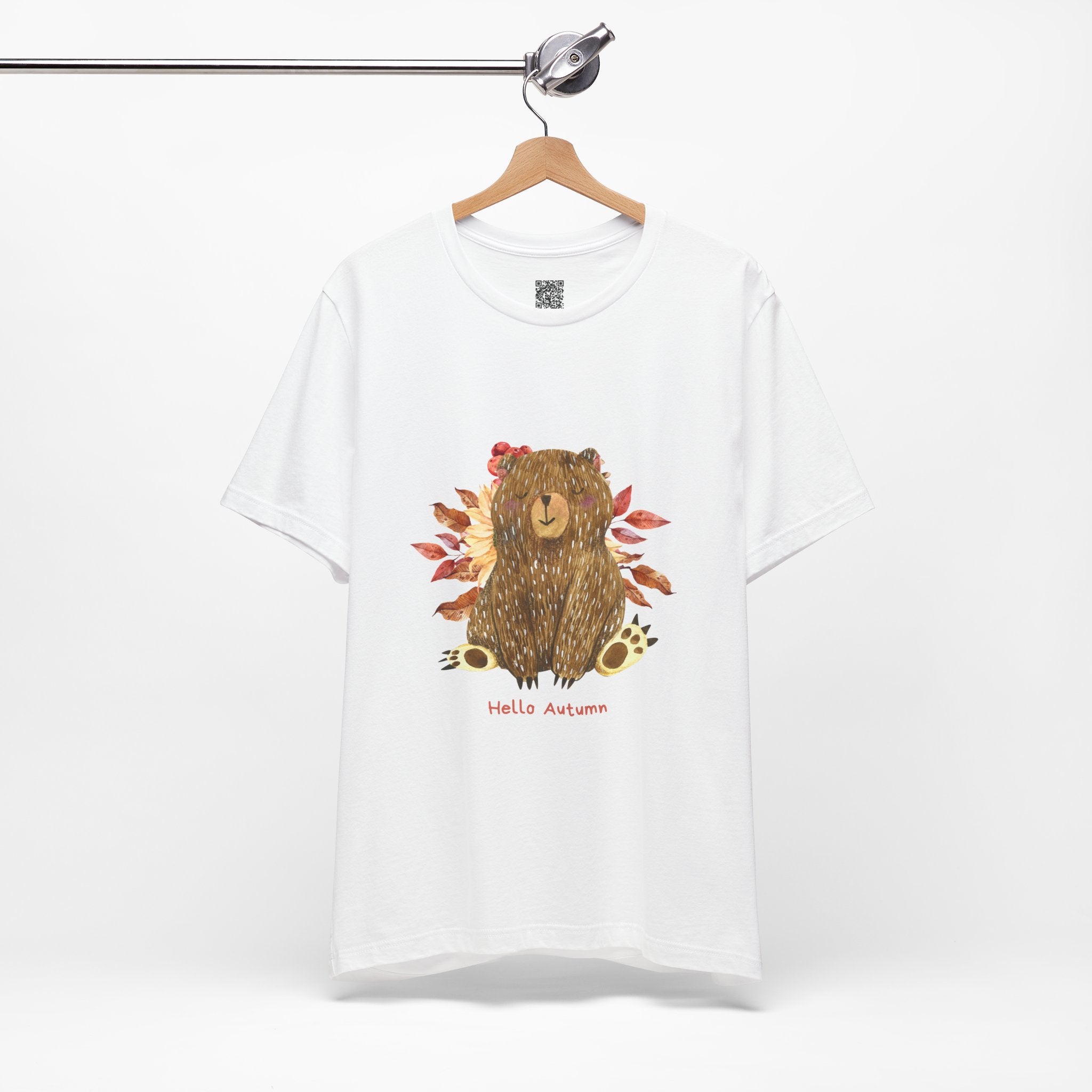 Hello Autumn Bear Tee – Cozy Vibes & Woodland Whimsy