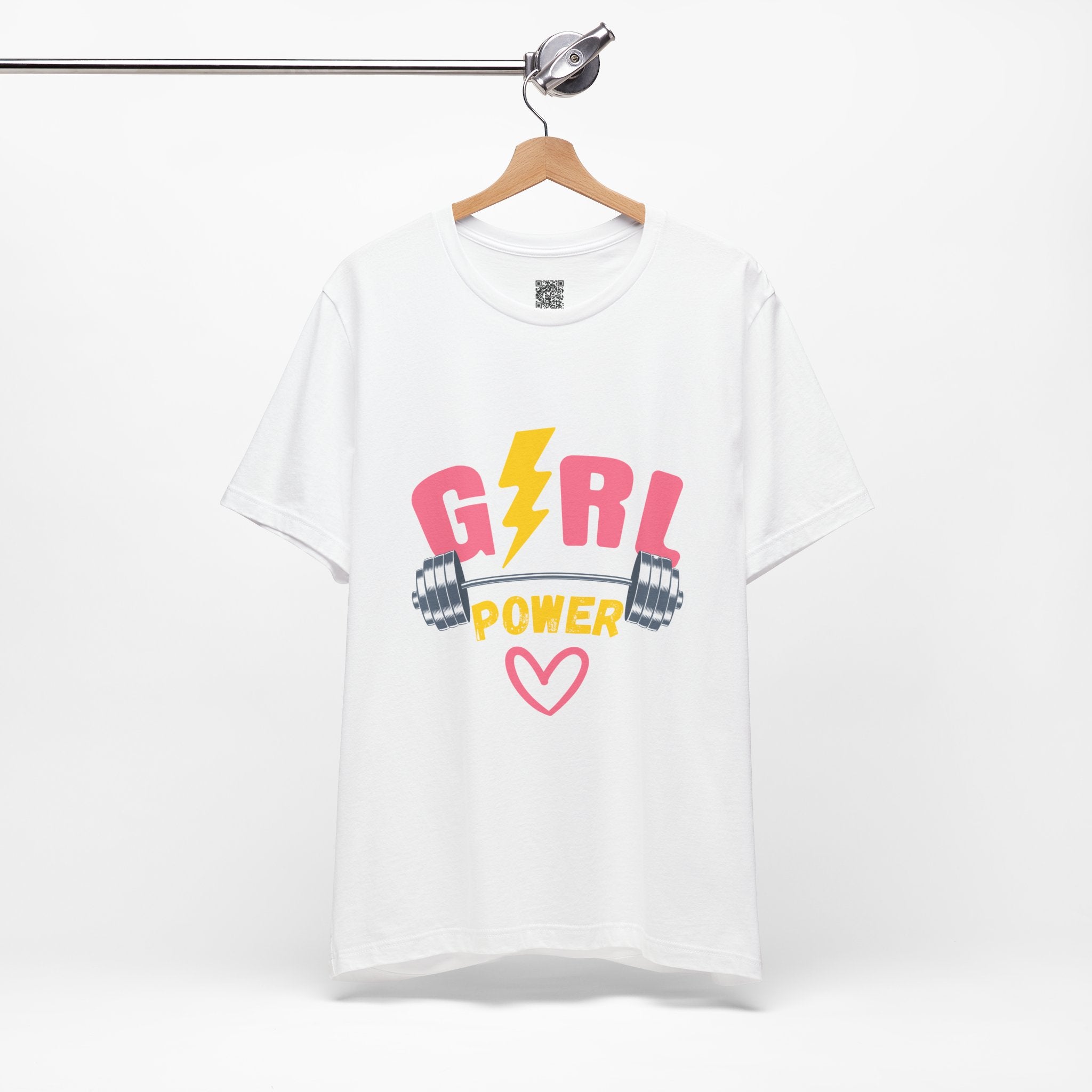 Girl Power Barbell Tee – Strong, Stylish, and Unstoppable