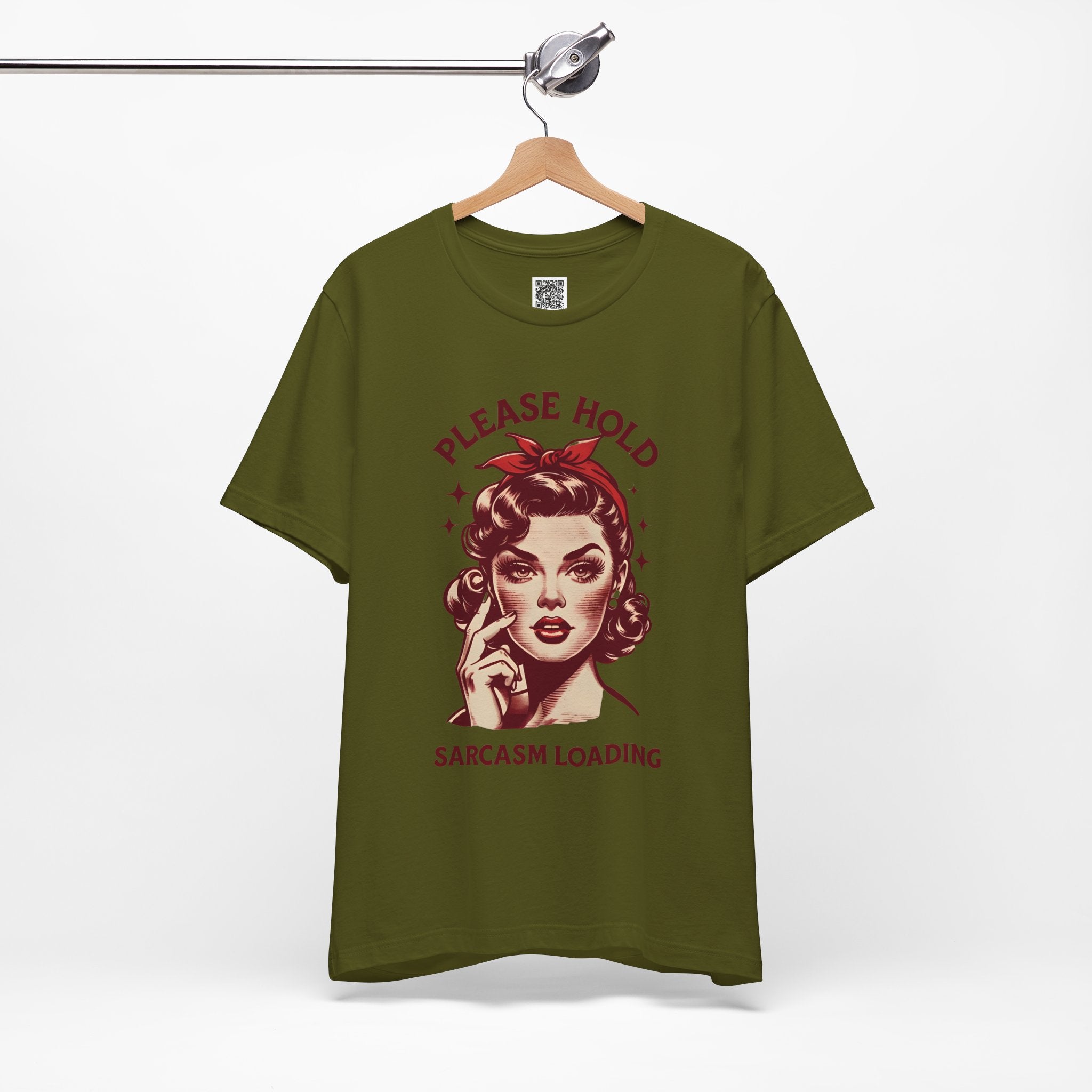 Please Hold… Sarcasm Loading – Retro Attitude Design