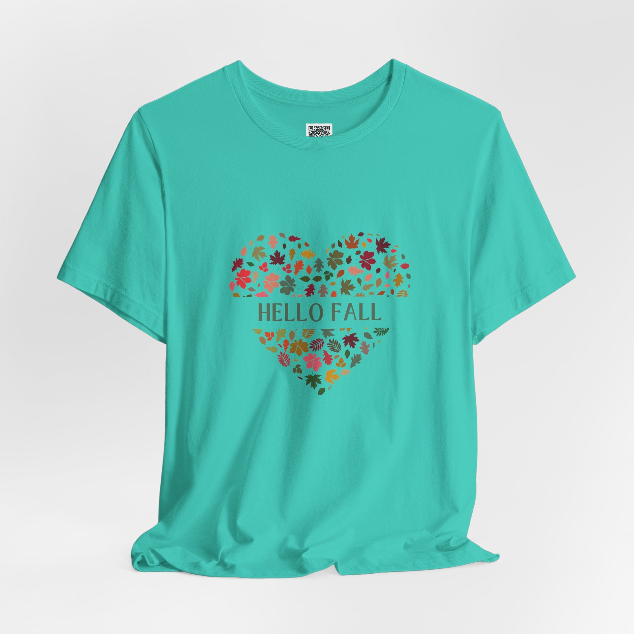 Hello Fall Leaf Heart Tee – Cozy Colors, Crisp Vibes