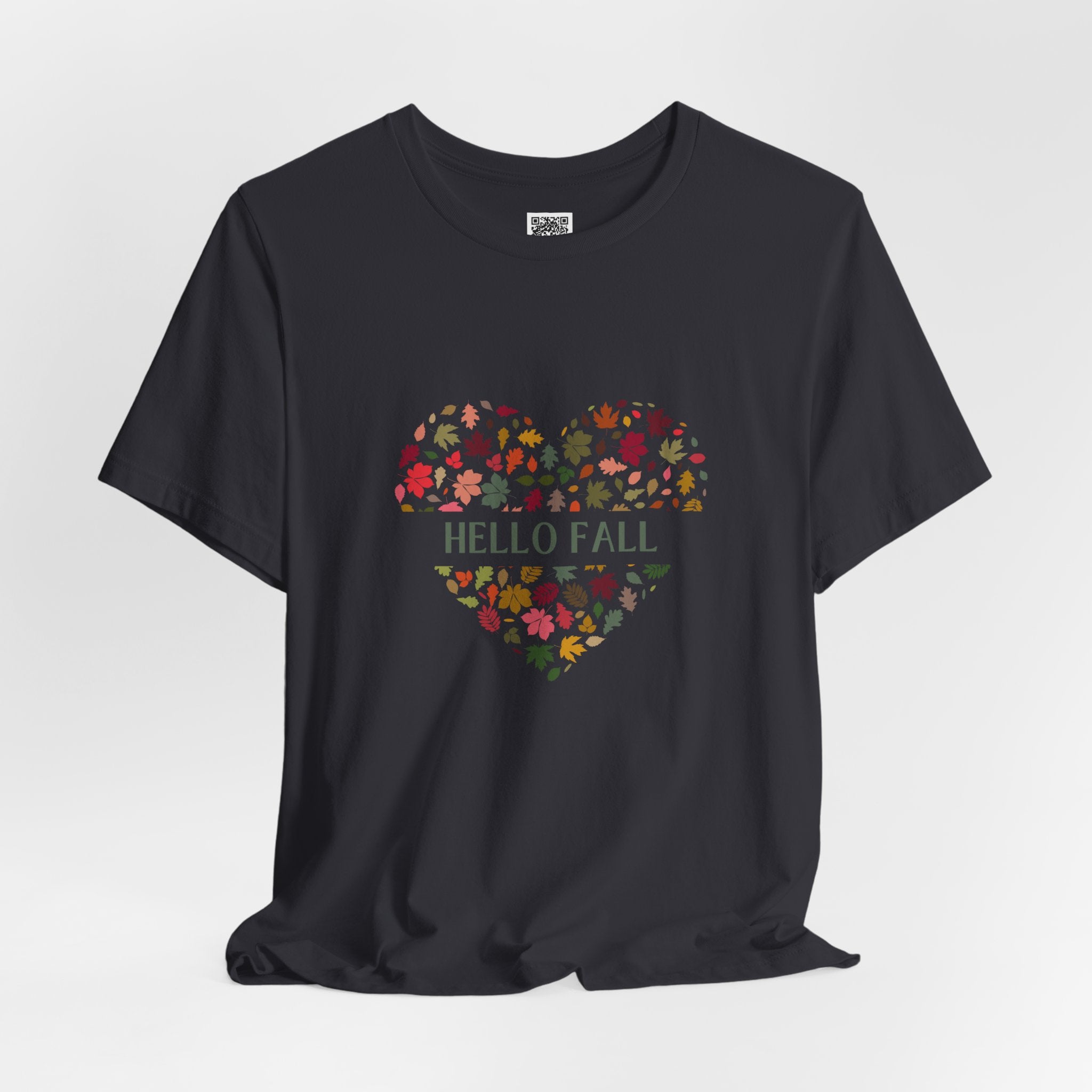 Hello Fall Leaf Heart Tee – Cozy Colors, Crisp Vibes
