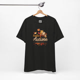 Hello Autumn T-Shirt – Cozy Fall Shirt with Books, Coffee & Leaves for Autumn Lovers