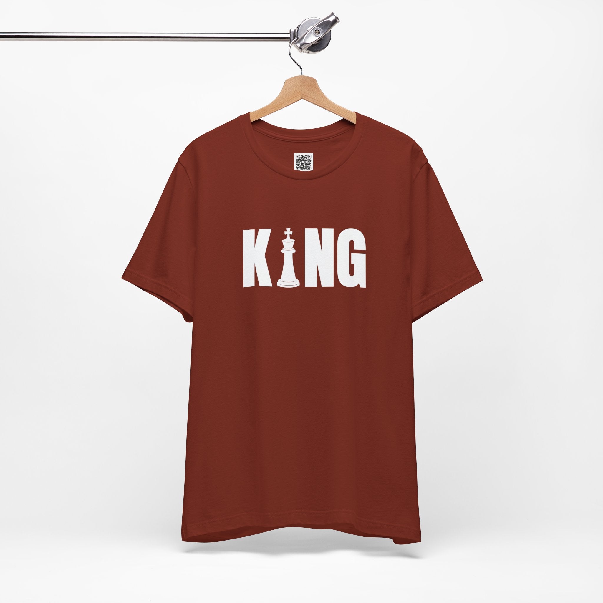 KING Chess Piece T-Shirt – Bold Minimalist Graphic for Chess Lovers & Power Players