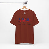 Peace, Love & Freedom – USA Patriotic Sunflower Design