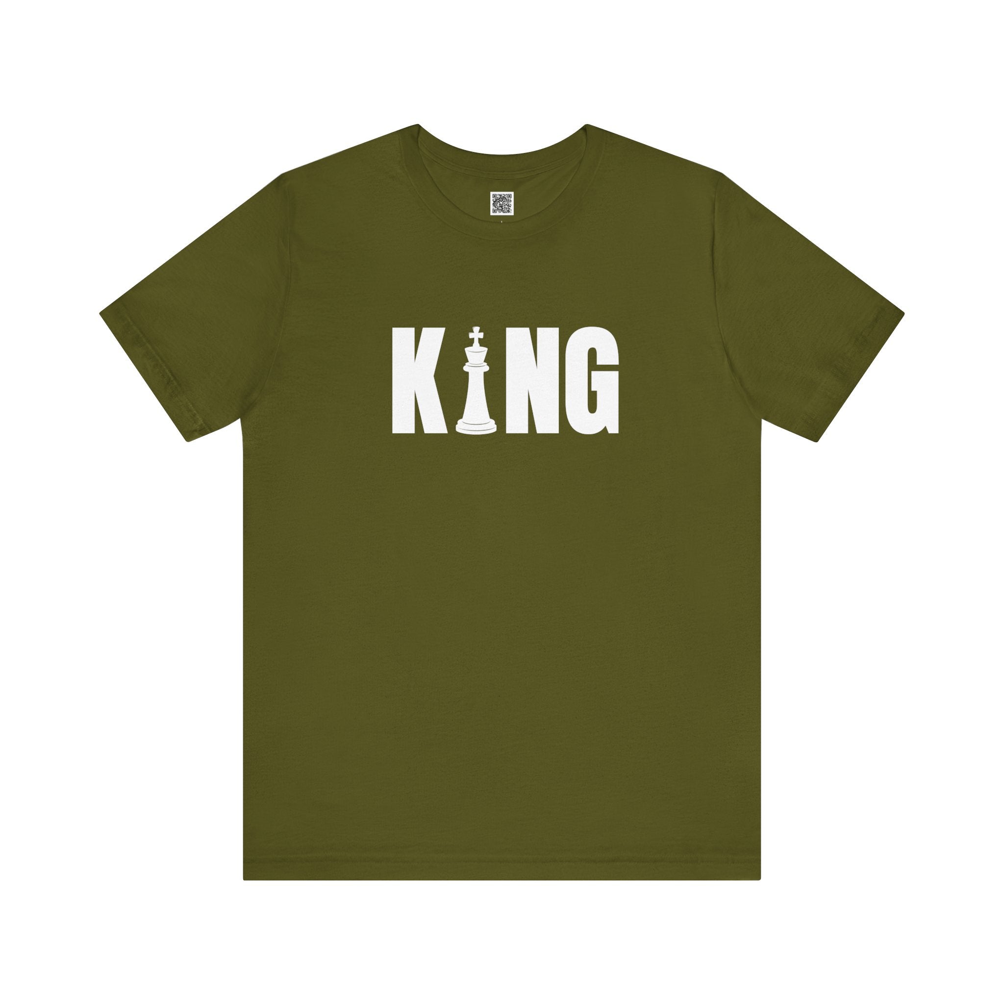 KING Chess Piece T-Shirt – Bold Minimalist Graphic for Chess Lovers & Power Players