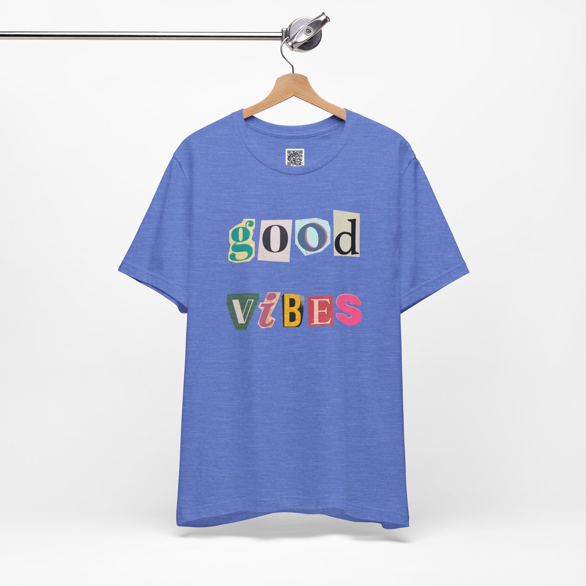 Good Vibes T-Shirt – Retro Collage Style Positive Energy Tee for Everyday Uplift