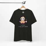 Zen Sloth Coffee T-Shirt – Meditating Sloth Tee for Relaxed Mornings & Mindful Vibes