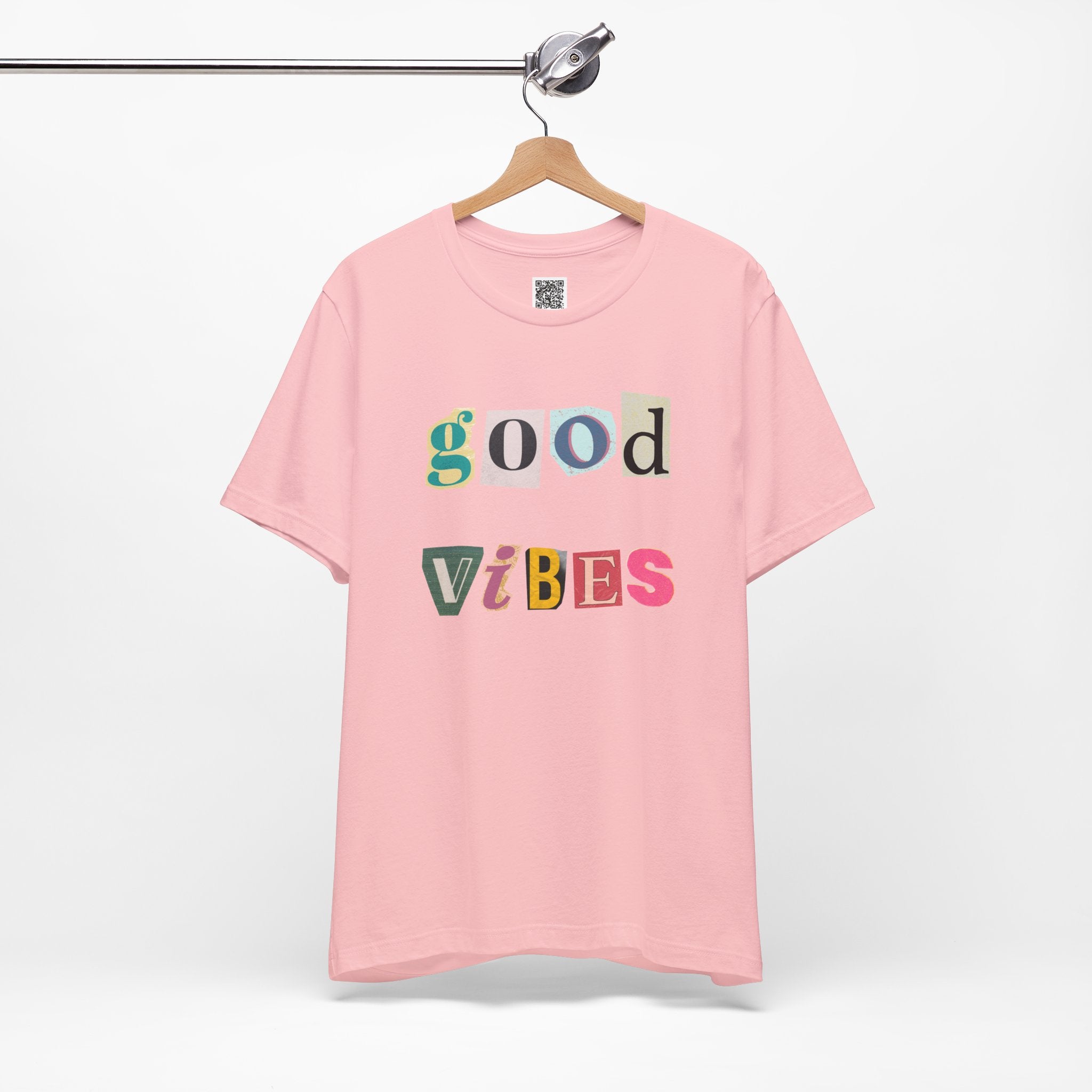 Good Vibes T-Shirt – Retro Collage Style Positive Energy Tee for Everyday Uplift