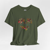 Hello Fall Leaf Heart Tee – Cozy Colors, Crisp Vibes