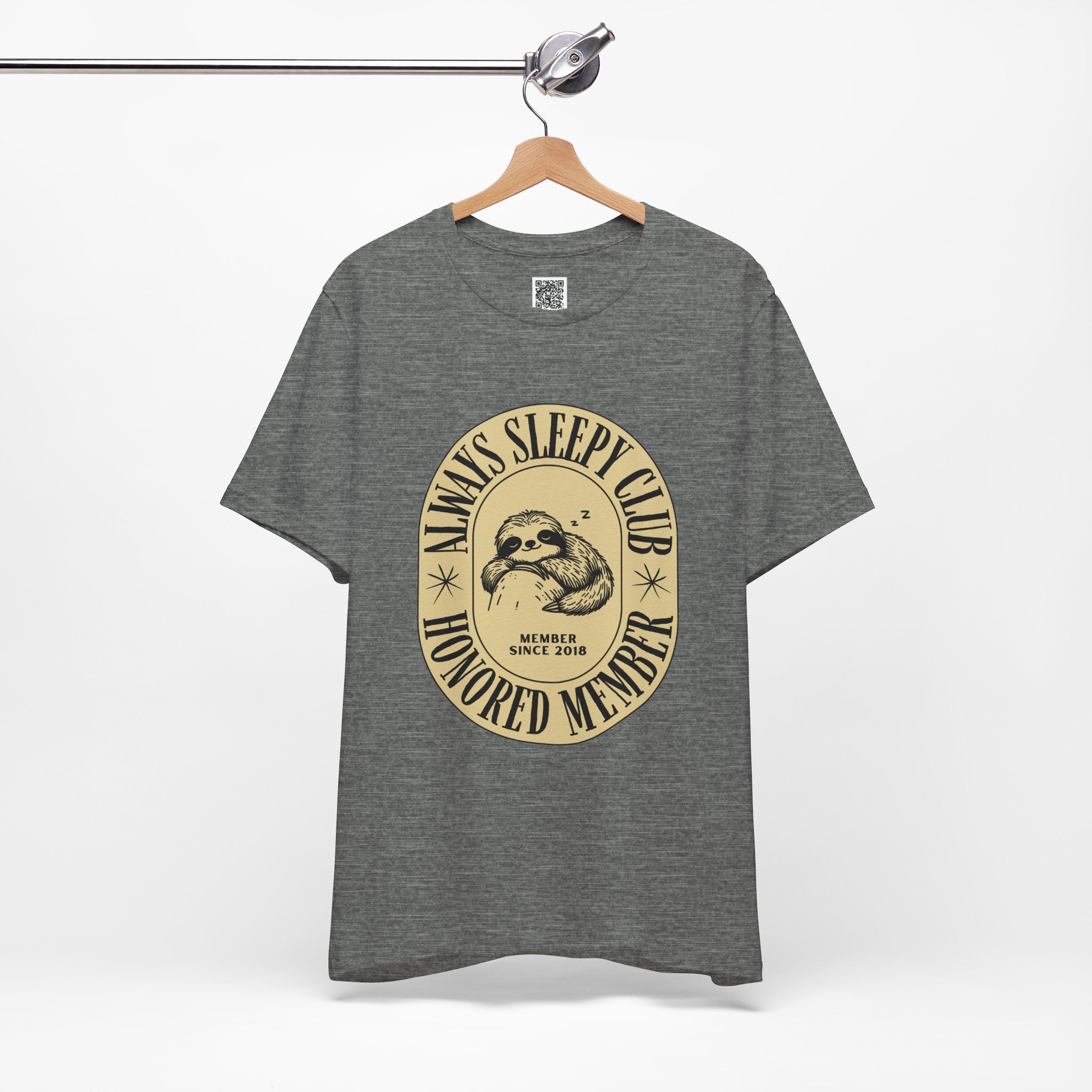 Always Sleepy Club Sloth T-Shirt – Funny Nap Lover Tee for Chill Days & Slow Living Vibes