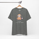 Zen Sloth Coffee T-Shirt – Meditating Sloth Tee for Relaxed Mornings & Mindful Vibes
