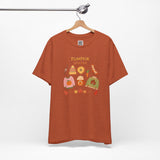Pumpkin Season T-Shirt – Cozy Fall Graphic Tee with Autumn Sweaters, Latte, and Harvest Icons