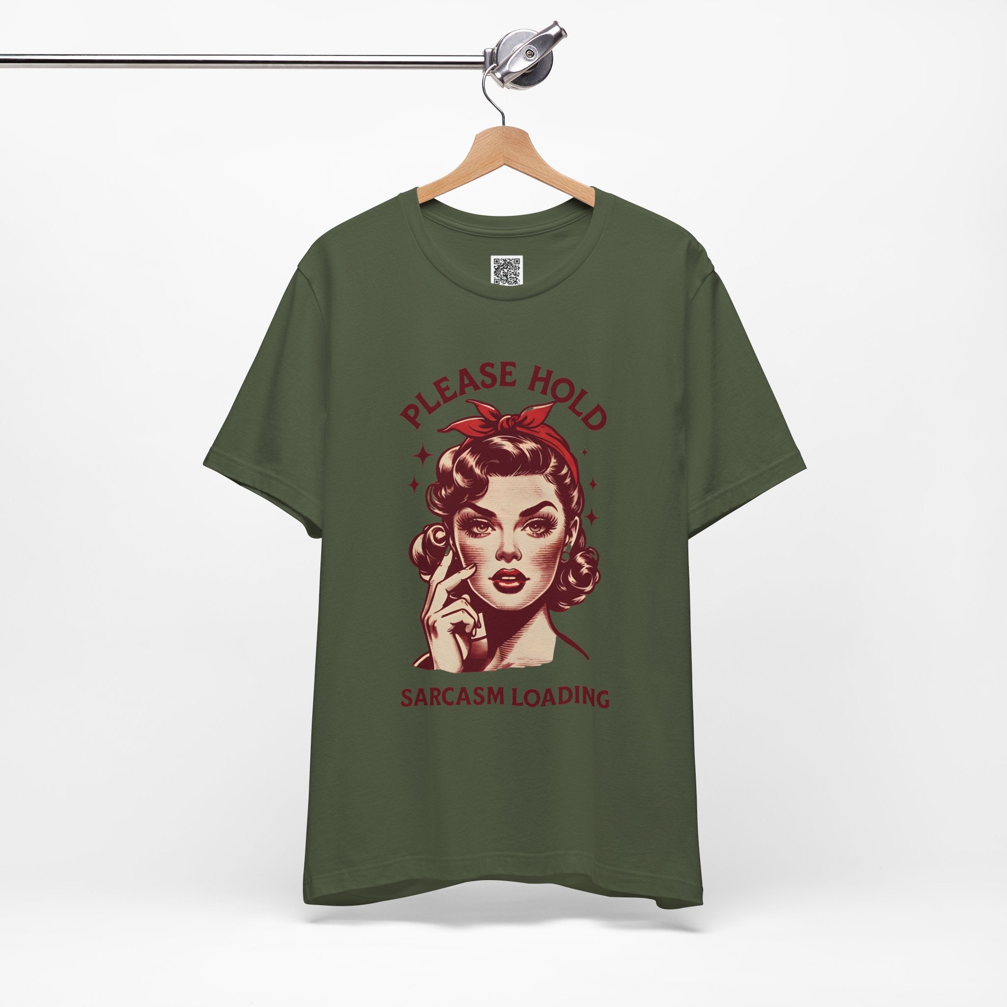Please Hold… Sarcasm Loading – Retro Attitude Design