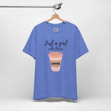 Caffeine Queen – Pink Coffee Cup Vibes Graphic