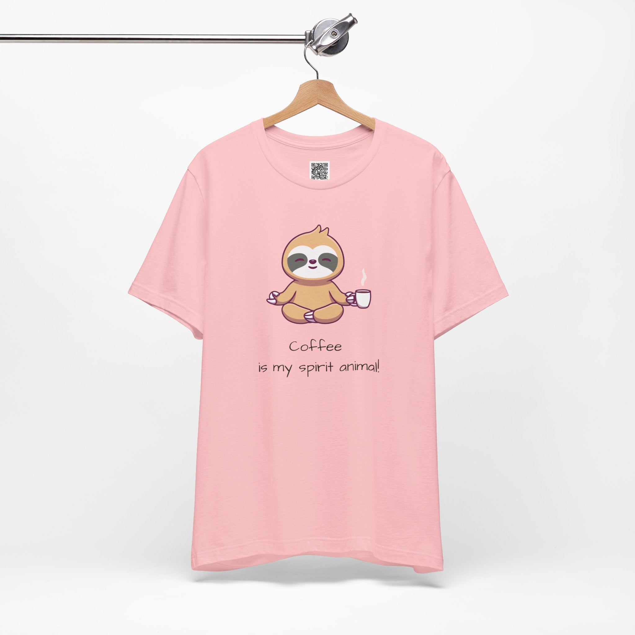 Zen Sloth Coffee T-Shirt – Meditating Sloth Tee for Relaxed Mornings & Mindful Vibes