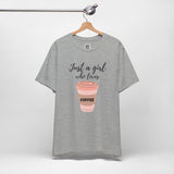 Caffeine Queen – Pink Coffee Cup Vibes Graphic