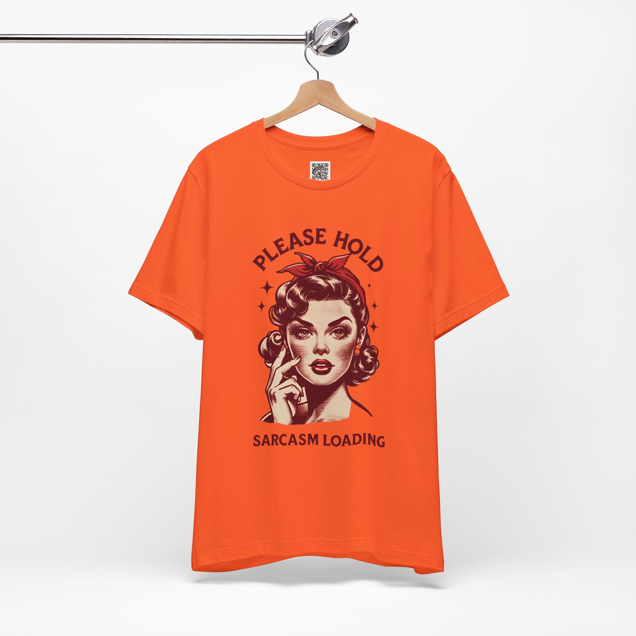 Please Hold… Sarcasm Loading – Retro Attitude Design