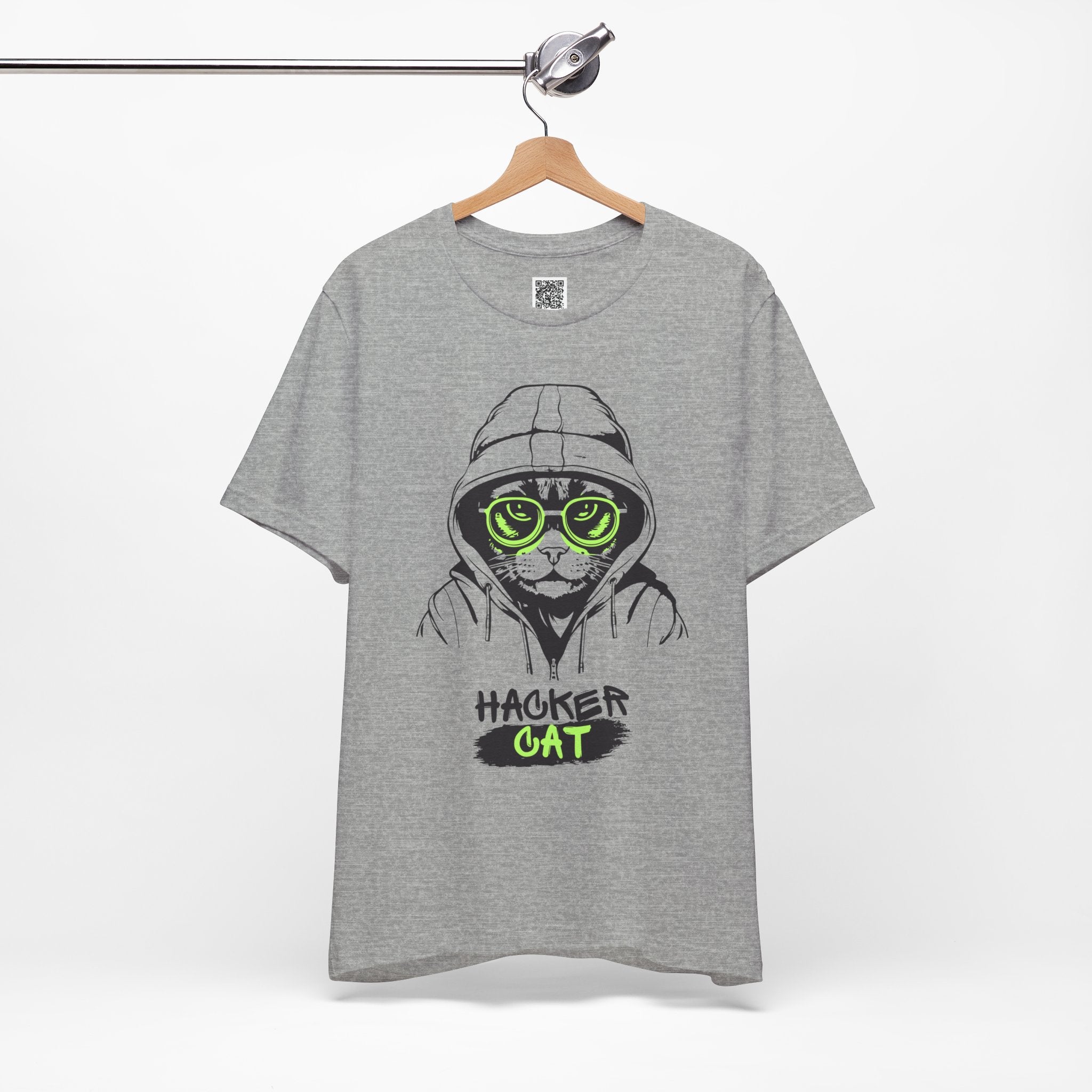 Hacker Cat T-Shirt – Cyber Cool Meets Feline Attitude