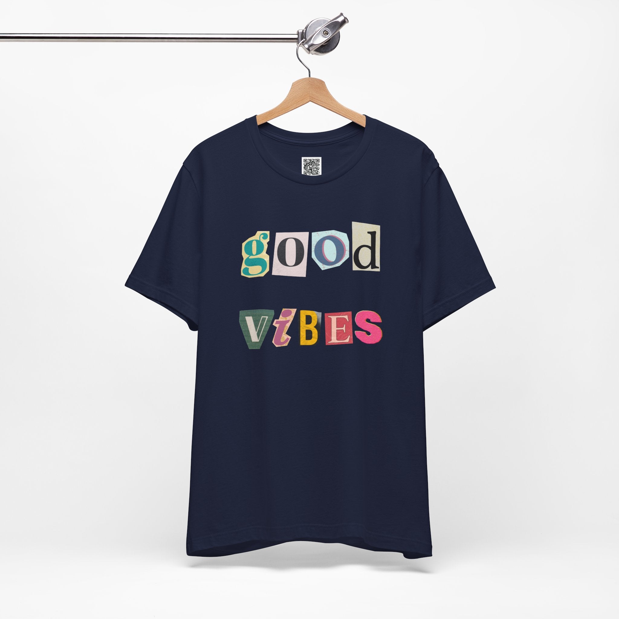 Good Vibes T-Shirt – Retro Collage Style Positive Energy Tee for Everyday Uplift