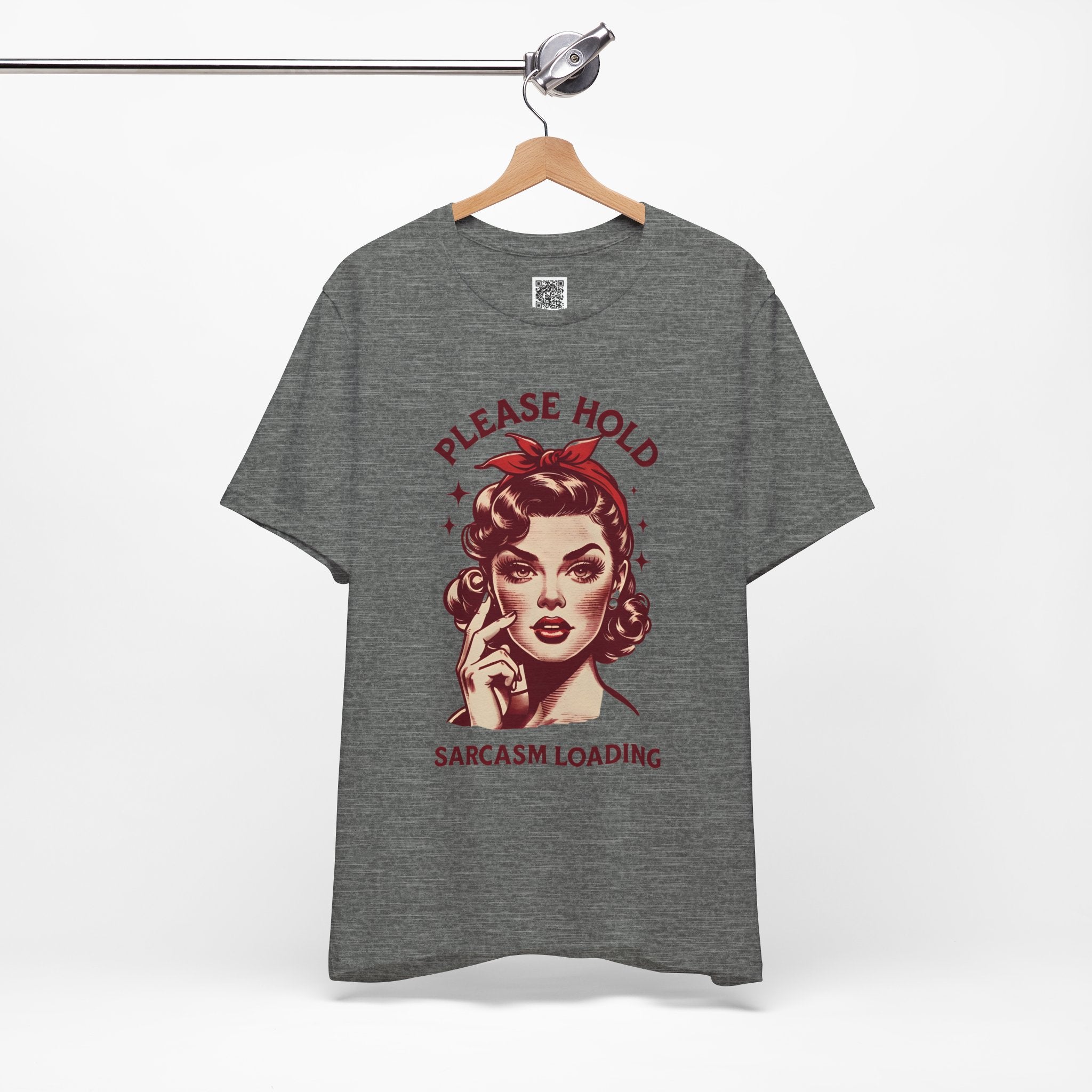 Please Hold… Sarcasm Loading – Retro Attitude Design