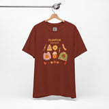 Pumpkin Season T-Shirt – Cozy Fall Graphic Tee with Autumn Sweaters, Latte, and Harvest Icons
