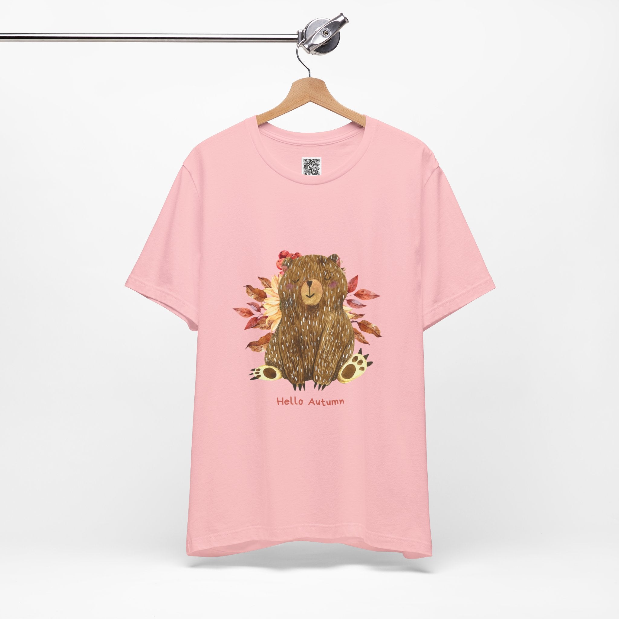 Hello Autumn Bear Tee – Cozy Vibes & Woodland Whimsy
