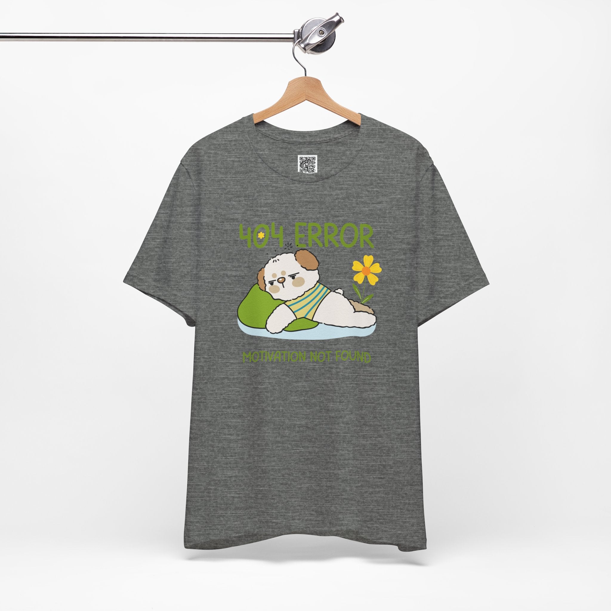 404 Error – Motivation Not Found Cute Dog Design