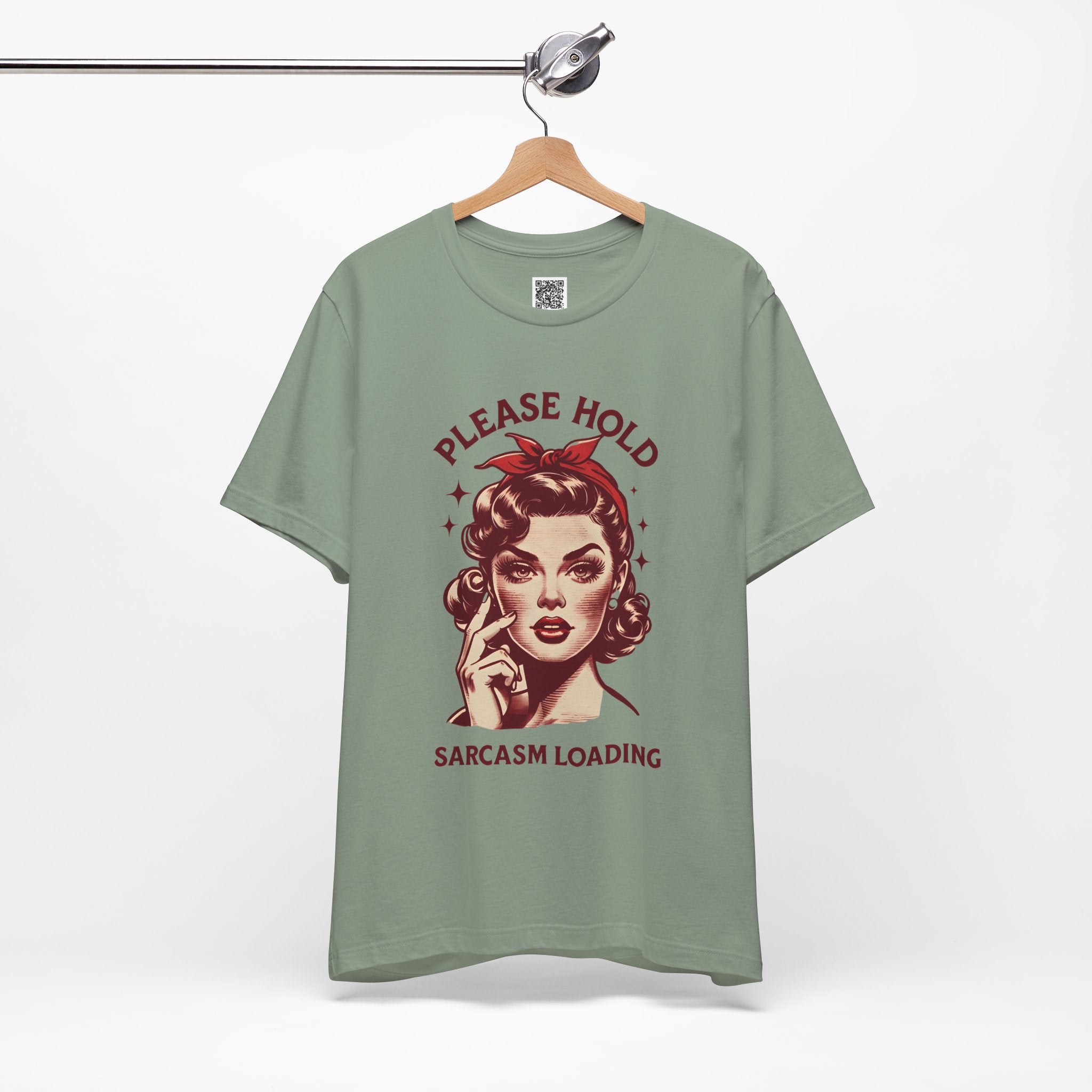 Please Hold… Sarcasm Loading – Retro Attitude Design