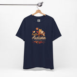 Hello Autumn T-Shirt – Cozy Fall Shirt with Books, Coffee & Leaves for Autumn Lovers