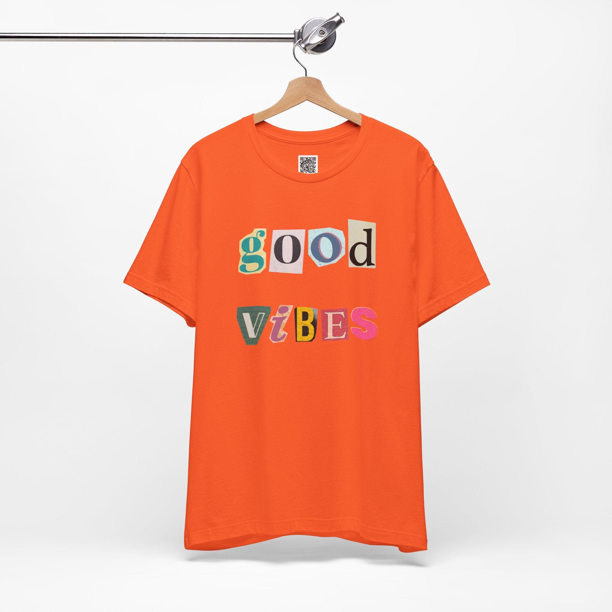 Good Vibes T-Shirt – Retro Collage Style Positive Energy Tee for Everyday Uplift