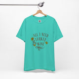 All I Need is Turkey & Wine T-Shirt – Funny Thanksgiving Tee for Food and Wine Lovers