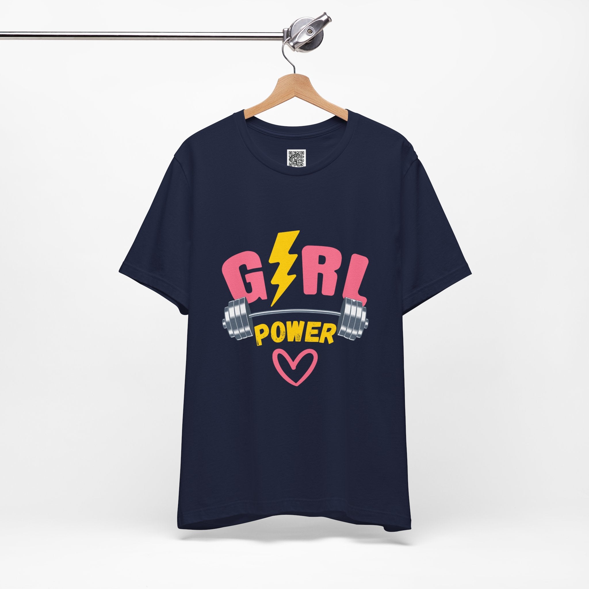 Girl Power Barbell Tee – Strong, Stylish, and Unstoppable