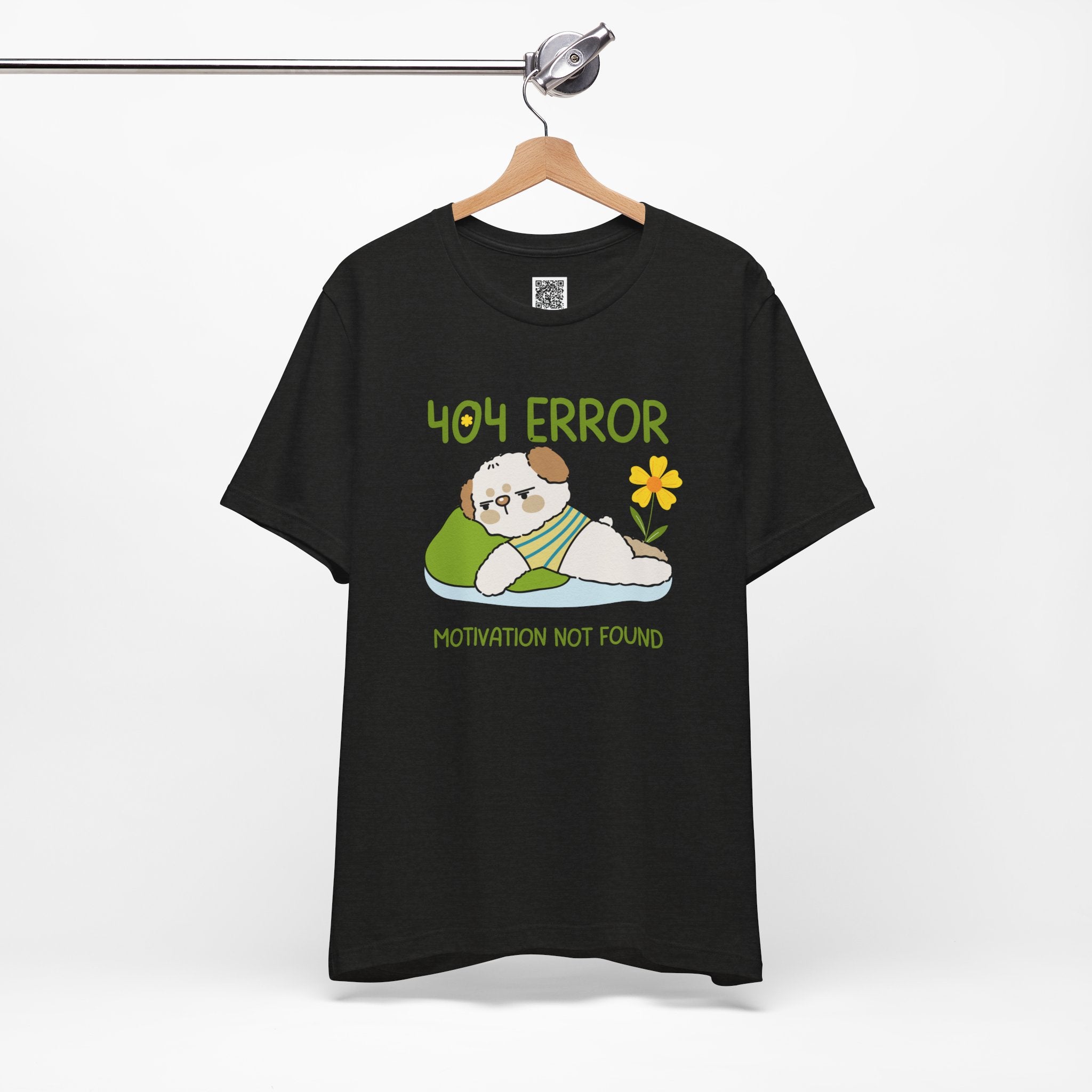 404 Error – Motivation Not Found Cute Dog Design