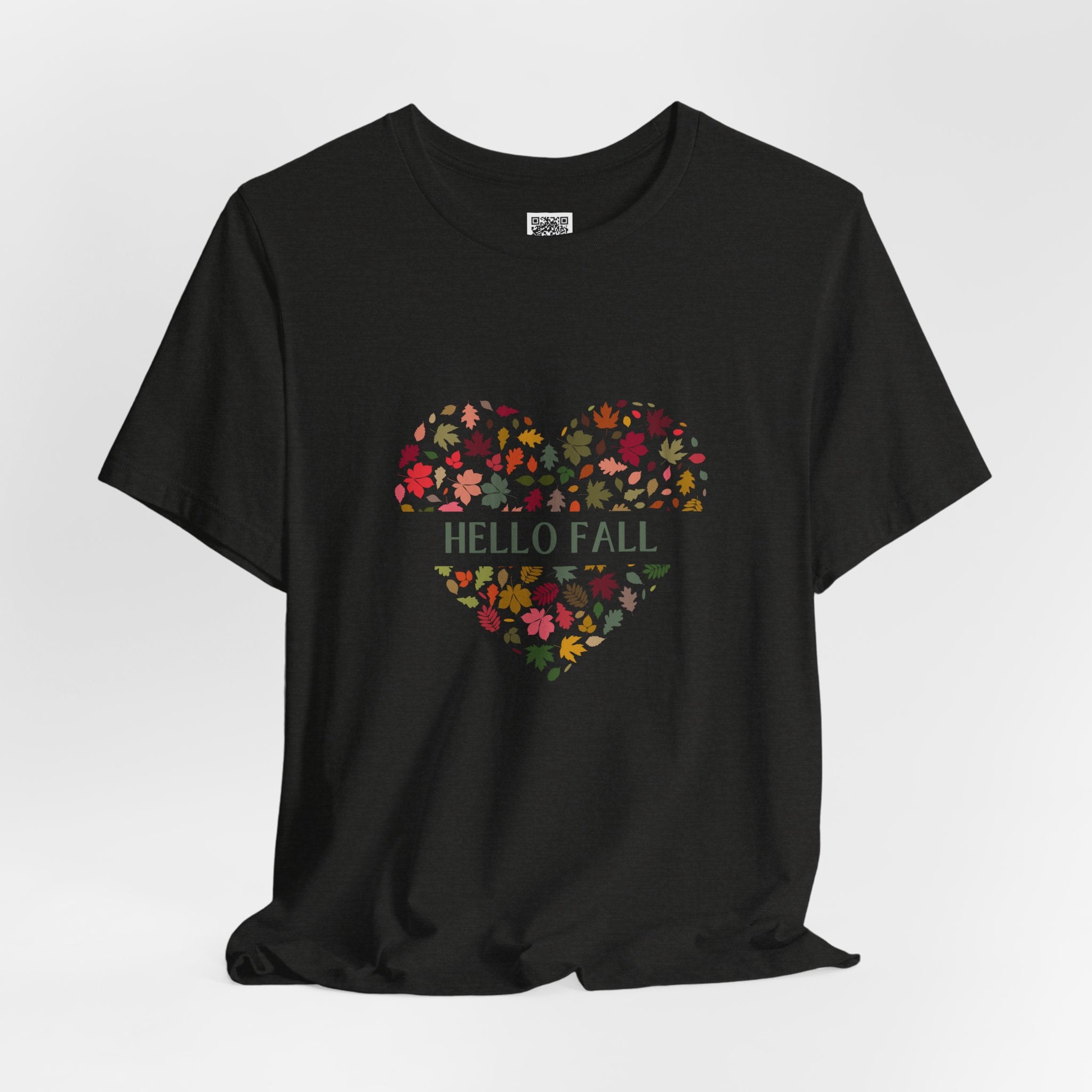 Hello Fall Leaf Heart Tee – Cozy Colors, Crisp Vibes