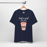 Caffeine Queen – Pink Coffee Cup Vibes Graphic