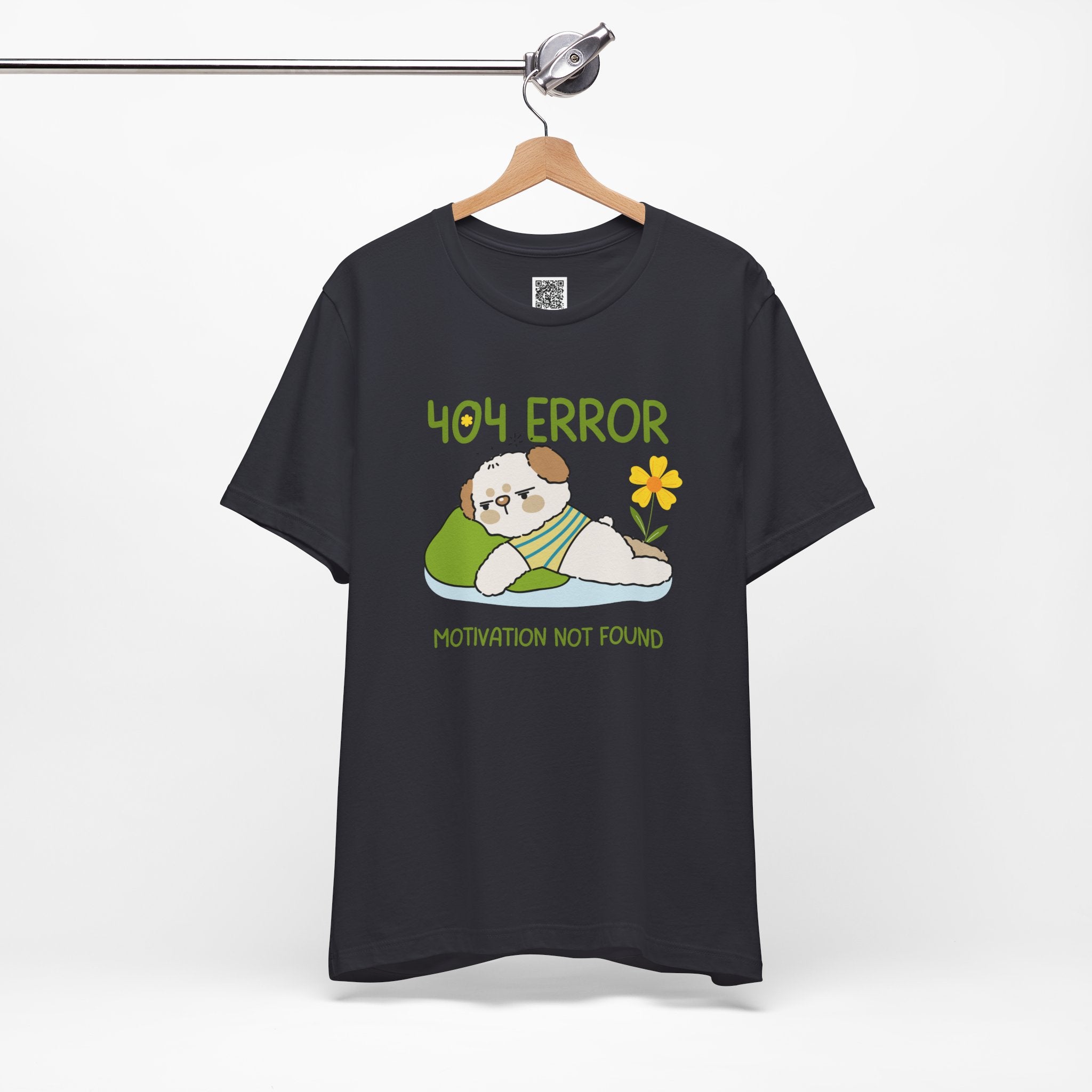 404 Error – Motivation Not Found Cute Dog Design