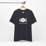 404 Not Found T-Shirt – Funny Tech Error Graphic Tee for Developers, Gamers & Coders