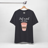 Caffeine Queen – Pink Coffee Cup Vibes Graphic
