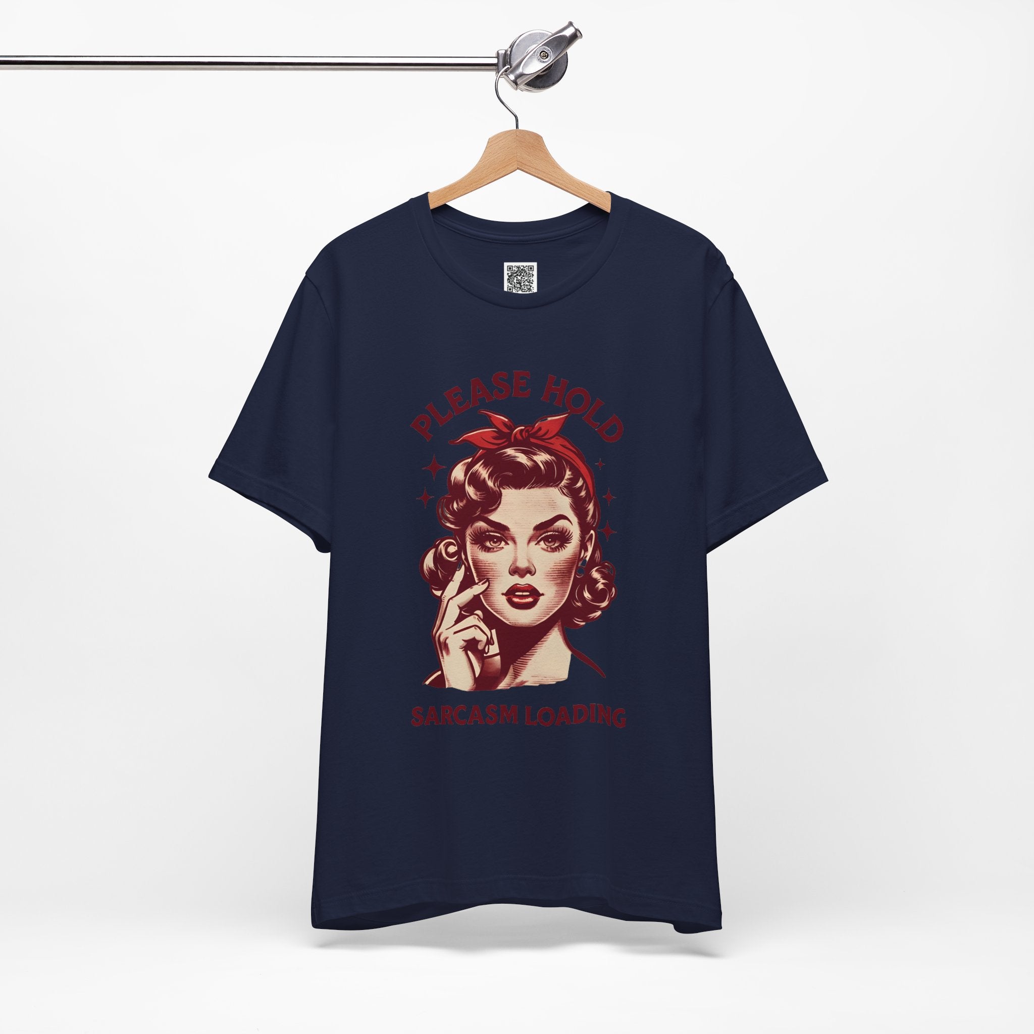 Please Hold… Sarcasm Loading – Retro Attitude Design
