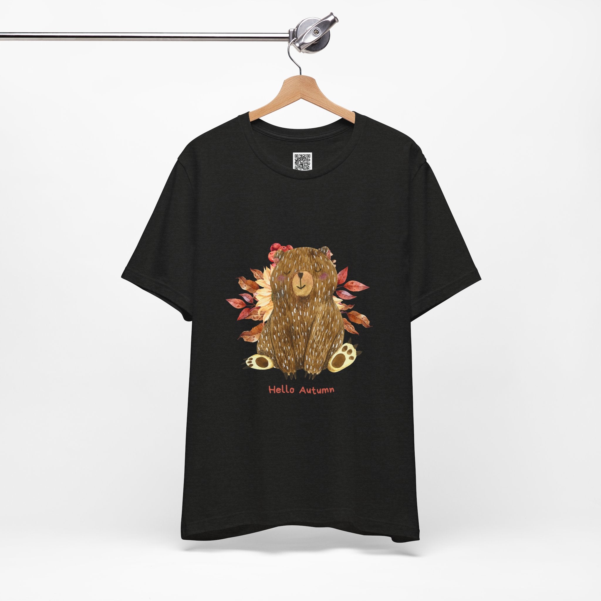 Hello Autumn Bear Tee – Cozy Vibes & Woodland Whimsy