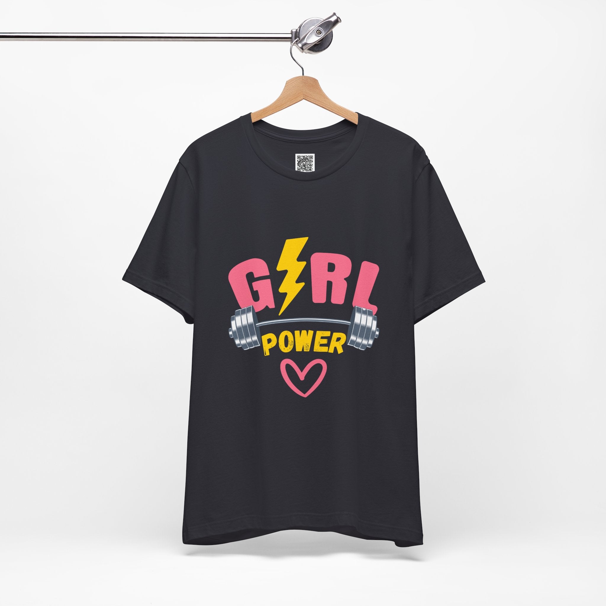 Girl Power Barbell Tee – Strong, Stylish, and Unstoppable