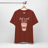 Caffeine Queen – Pink Coffee Cup Vibes Graphic