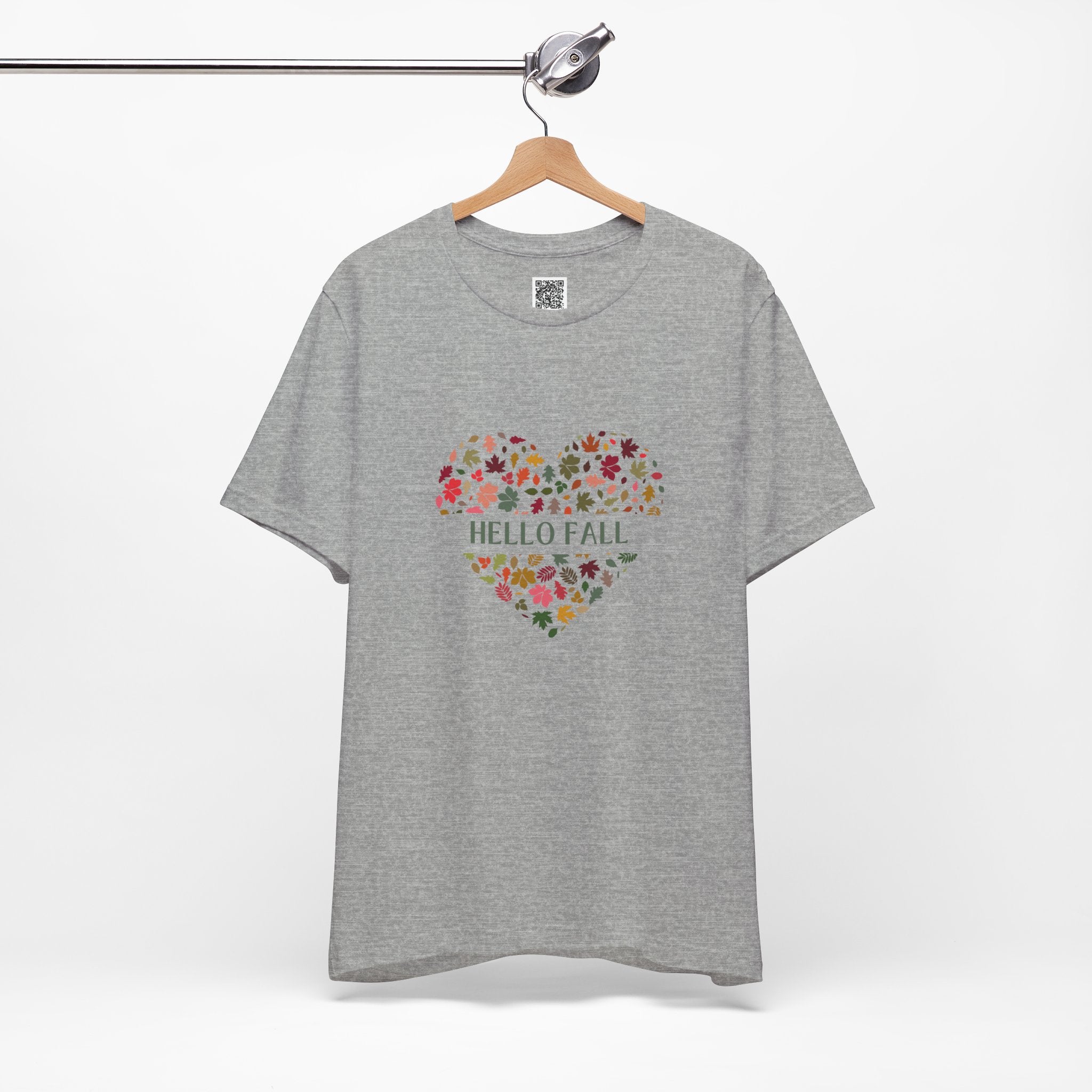 Hello Fall Leaf Heart Tee – Cozy Colors, Crisp Vibes