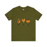 Peace, Love & Pumpkins Tee – Fall Vibes Only