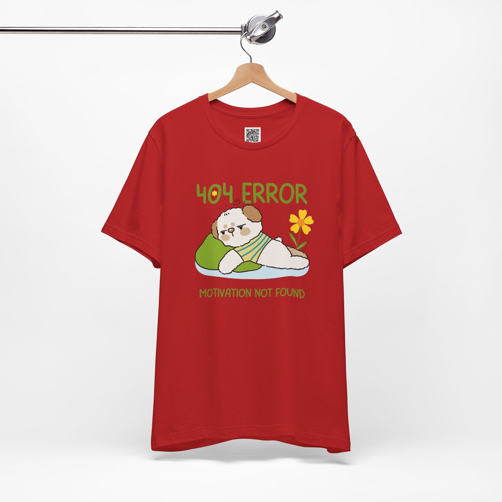 404 Error – Motivation Not Found Cute Dog Design